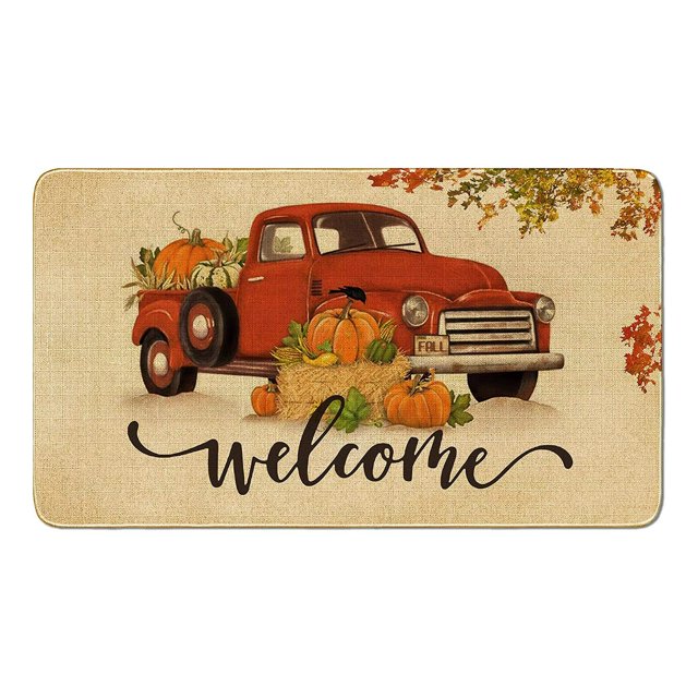 Clearance!! Entry Way Door Mat Indoor Thanksgiving Happy Ha