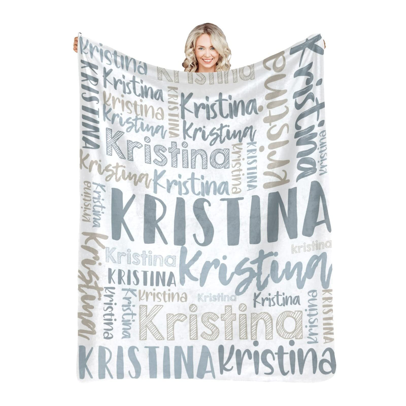 Clearance!! Baocc Personalized Baby Blanket with Name for Kids，Custom