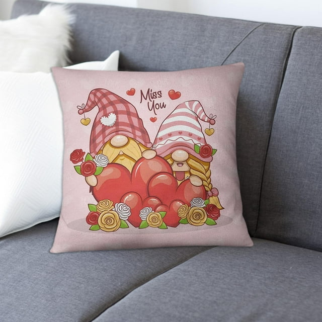 Clearance!! Valentine Pillow Covers 18X18 Valentines Day Pillow Covers