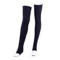 thumbnail image 1 of Baqcunre 31.5 Inch Length Leg Knit Over The Knee Extra Long Winter Soft Thick Thigh High Footless Socks for Women, 1 Pair Of Footwear Navy One Size, 1 of 5