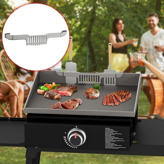 Clearance Barbecue Grill under $5,Stainless BBQ Scraper Holder For Outdoor Camping Picnics Barbecues