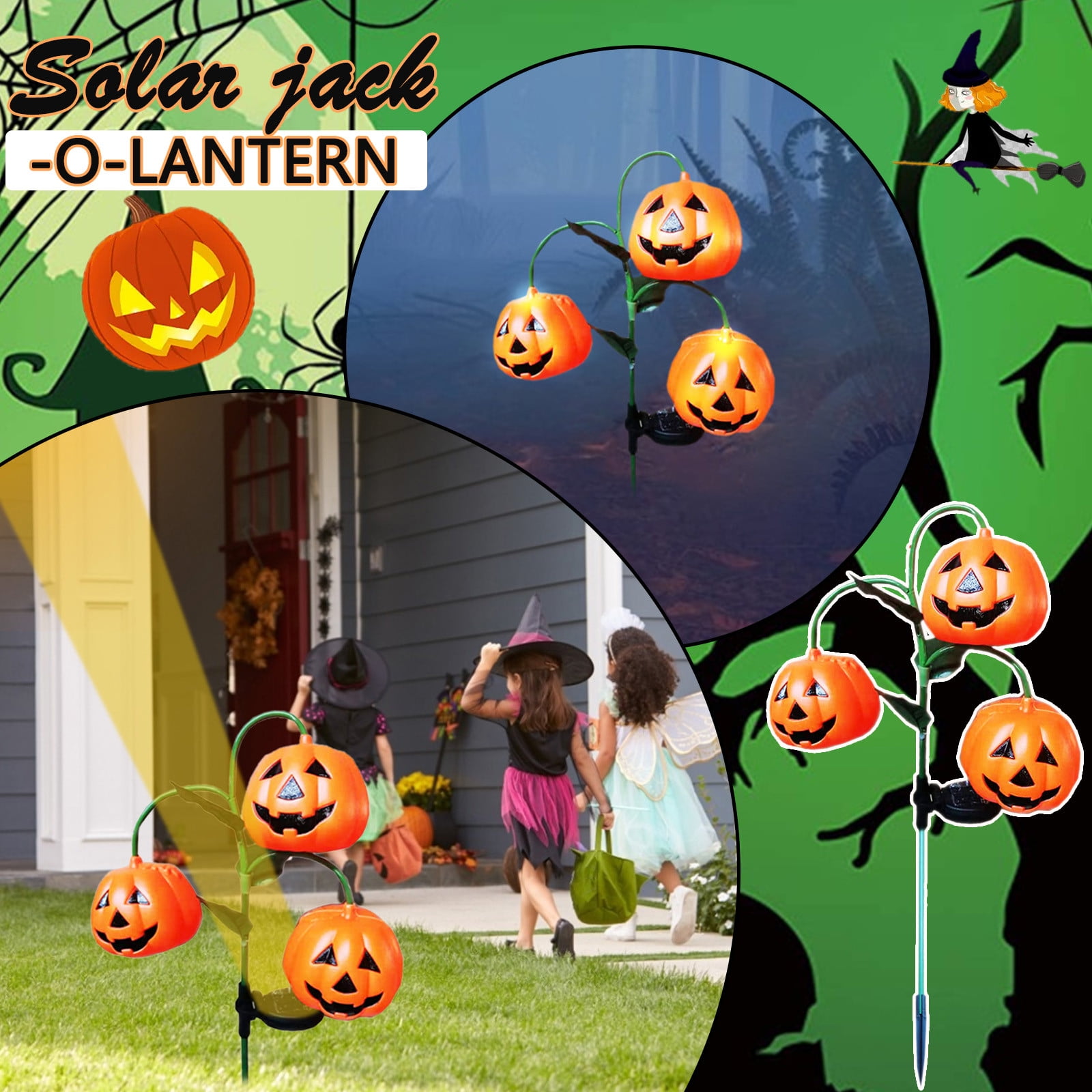 Clearance Bargains Adyi Patio Lights, Halloween Outdoor Solar Garden