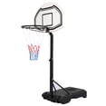 thumbnail image 1 of Clearance! Basketball Hoop Basketball Goal 1.15ft-4.45ft Portable Basketball System Set with Wheels Height Adjustable for Kids Adult Teenagers Outdoor/Indoor Sports, 1 of 6