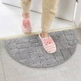 Clearance! Half Moon Bath Rugs, Non Slip, Soft Absorbent, 100% Cotton ...