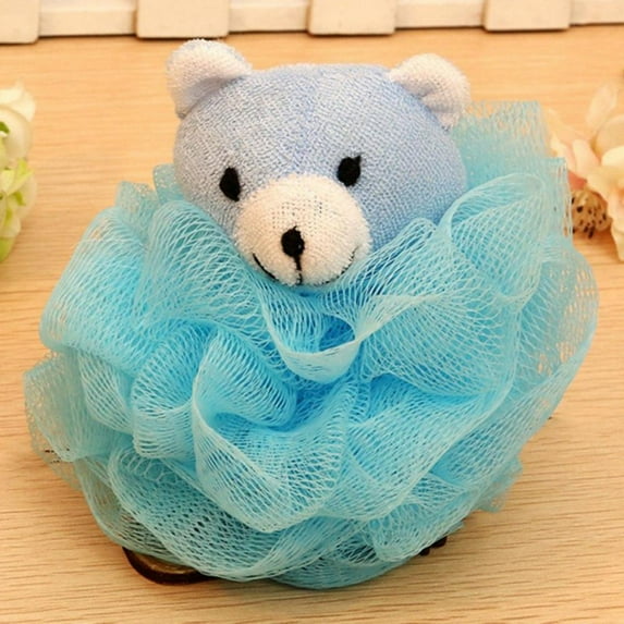 Clearance! Bath Sponges Animal Kids Loofah Bath Pouf Mesh Bath Sponges Colorful Cartoon Body Shower Ball Spa Puff Scrubber for Kids