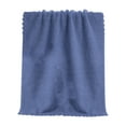 thumbnail image 1 of Hvmvliv Bath Towels (11*23in) Velvet Super Soft Bathroom Towels High Absorbent Microfiber Coral Velvet Quick-Drying Face Towels Washcloths Blue, 1 of 1