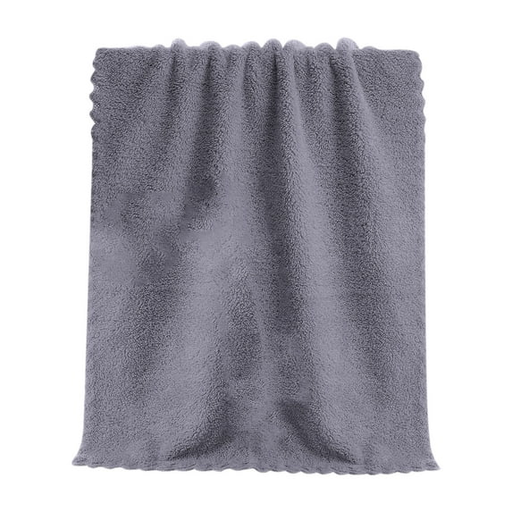 Hvmvliv Bath Towels (11*23in) Velvet Super Soft Bathroom Towels High Absorbent Microfiber Coral Velvet Quick-Drying Face Towels Washcloths Dark Gray