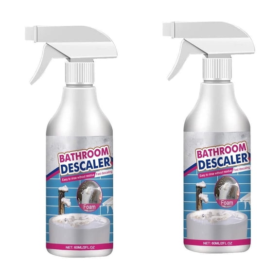 Clearance!Bathroom Descaler Foam Cleaner Spray, Stubborn Stains Cleaner, All-Purpose Foaming Cleaner, Dissolves Calcium, Lime, And Soap Scum - Fresh Scent, Suitable For Faucets Bathtubs Tiles Glass