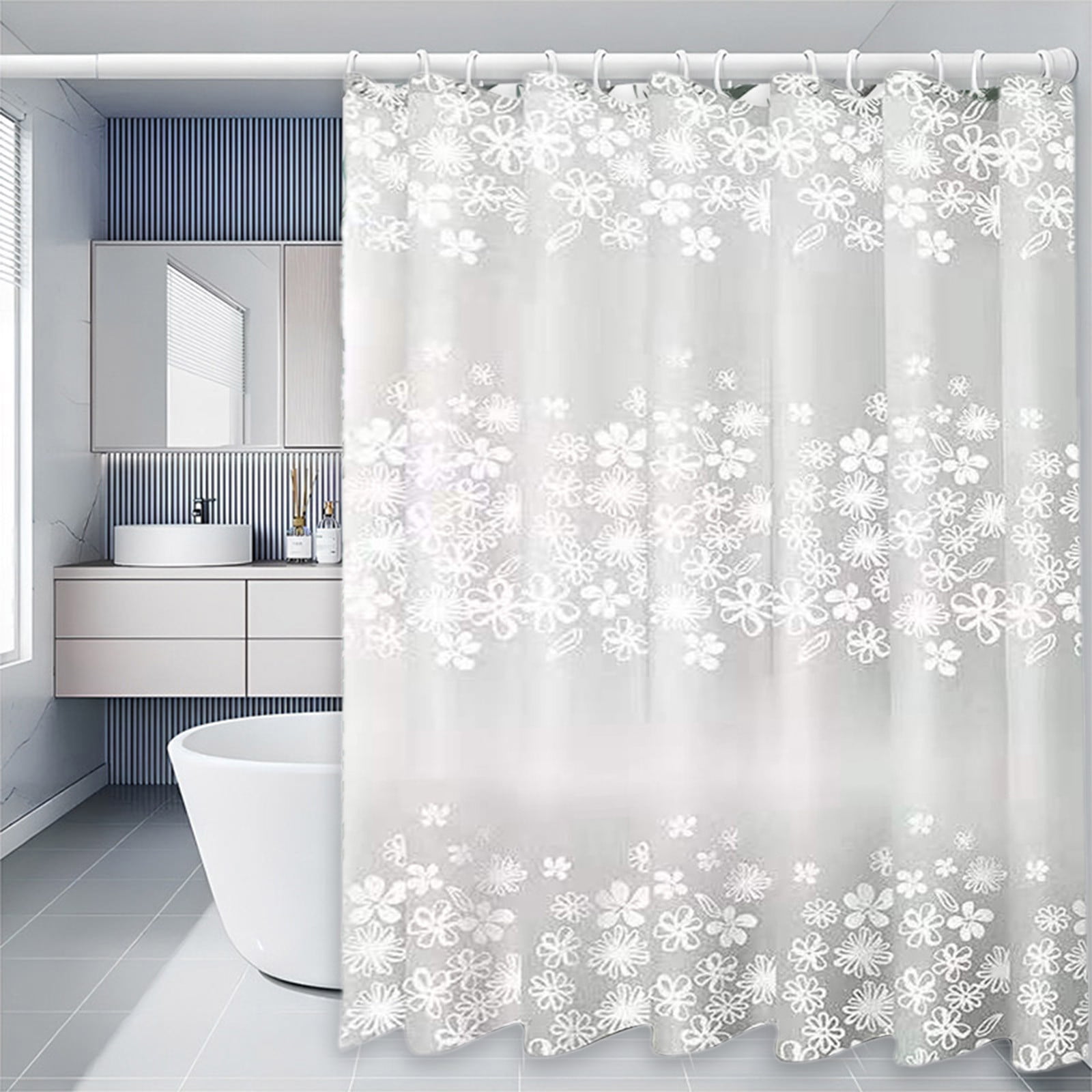 Clearance Bathroom Other, Modern Shower Curtain Liner 70.87X70.87