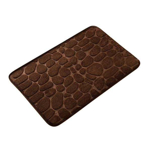 Clearance!!! Bathroom Rug Memory Foam Bath Rug Embossed Bathroom Mat Water Absorbent and Washable Bath Rugs, Non-Slip, Thick, Soft and Comfortable Carpet for Home Coffee