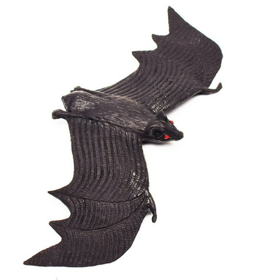 Hvmvliv Bats Halloween Decoration Halloween Decorations Bats Ornaments Realistic Rubber Black Scary Bats Creepy Home Decor Halloween Party Decorations for Desktop Bathroom Indoor Decor(5x12cm)