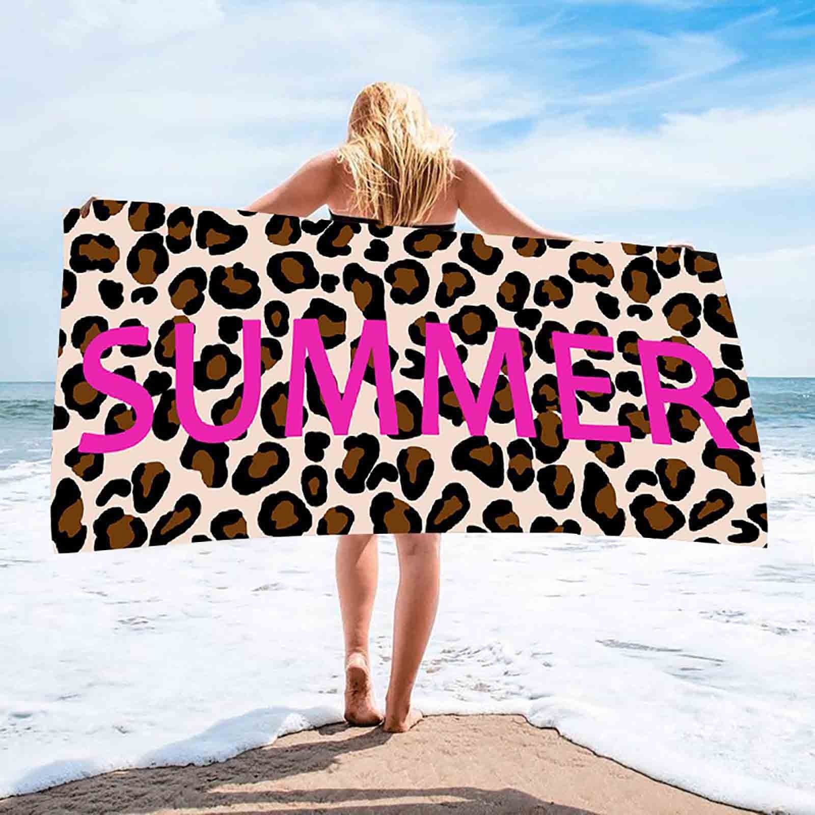 Clearance! Beach Towelm, Summer leopard spots Free Oversized Cool Beach