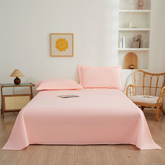 Clearance! Bed Sheet Sets Bedding Sets All Seasons Bed Sheets Full Size Solid Color Twin Sheet Set Soft Sheets Fitted Sheet Twin Size Sheets Bedding Sheets on Clearance A