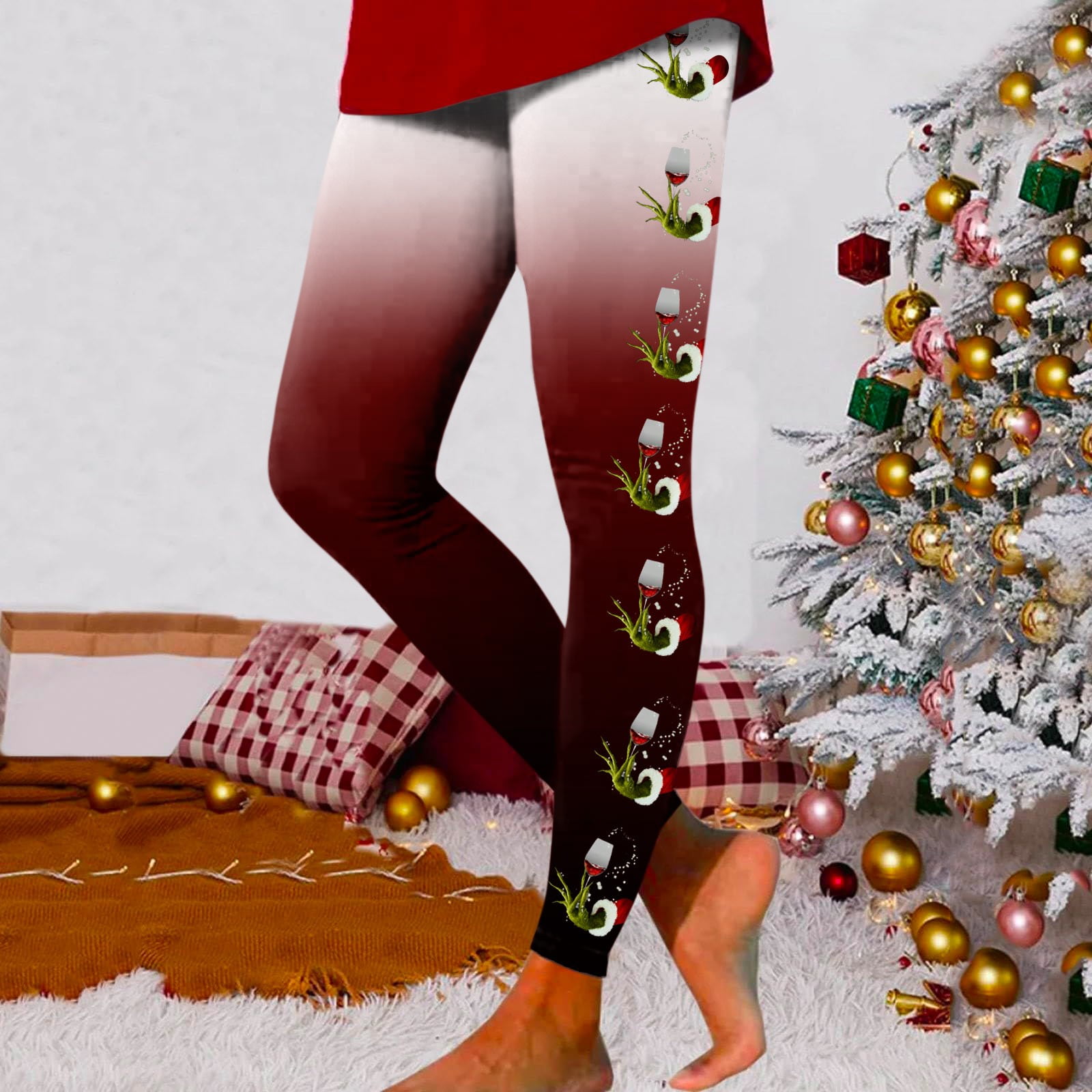 Clearance Before Christmas,Christmas Leggings ,Christmas Grinch