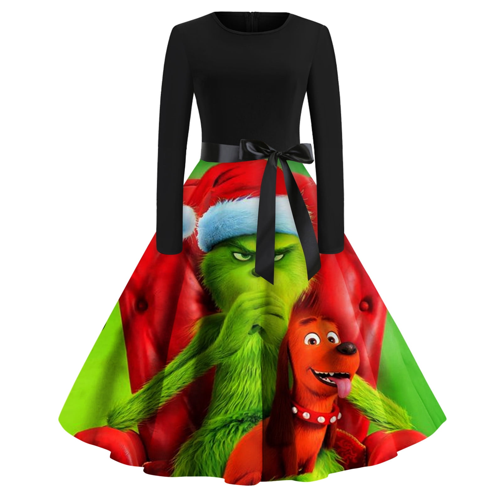 Clearance Before Christmas！Gotyou Christmas Grinch Dress, Women's ...