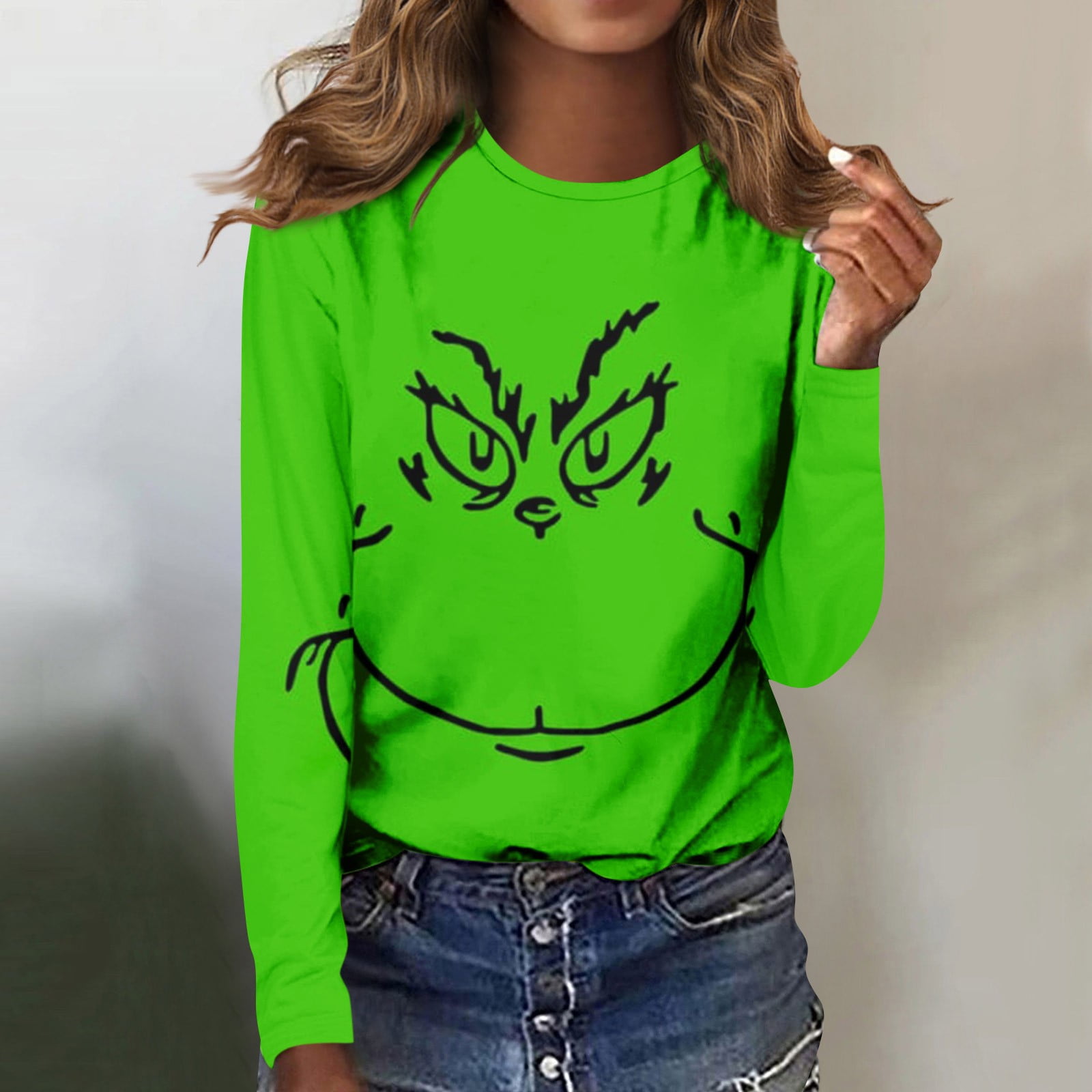 Clearance Before Christmas！gotyou Christmas Grinch Sweatshirts Womens