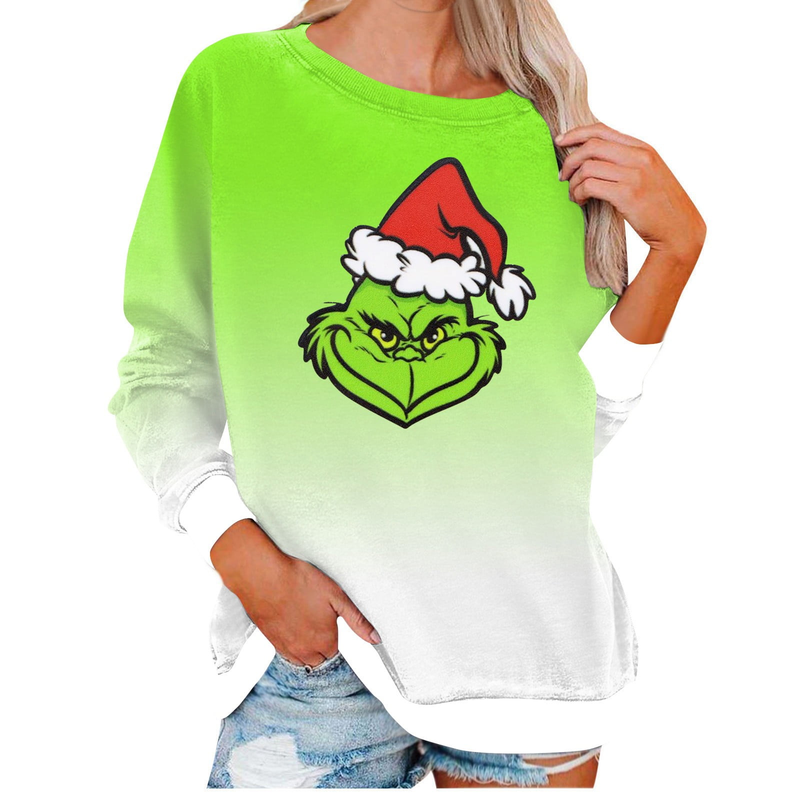 Clearance Before Christmas,Grinch,Grinch Costume,Grinch Shirt,Women's