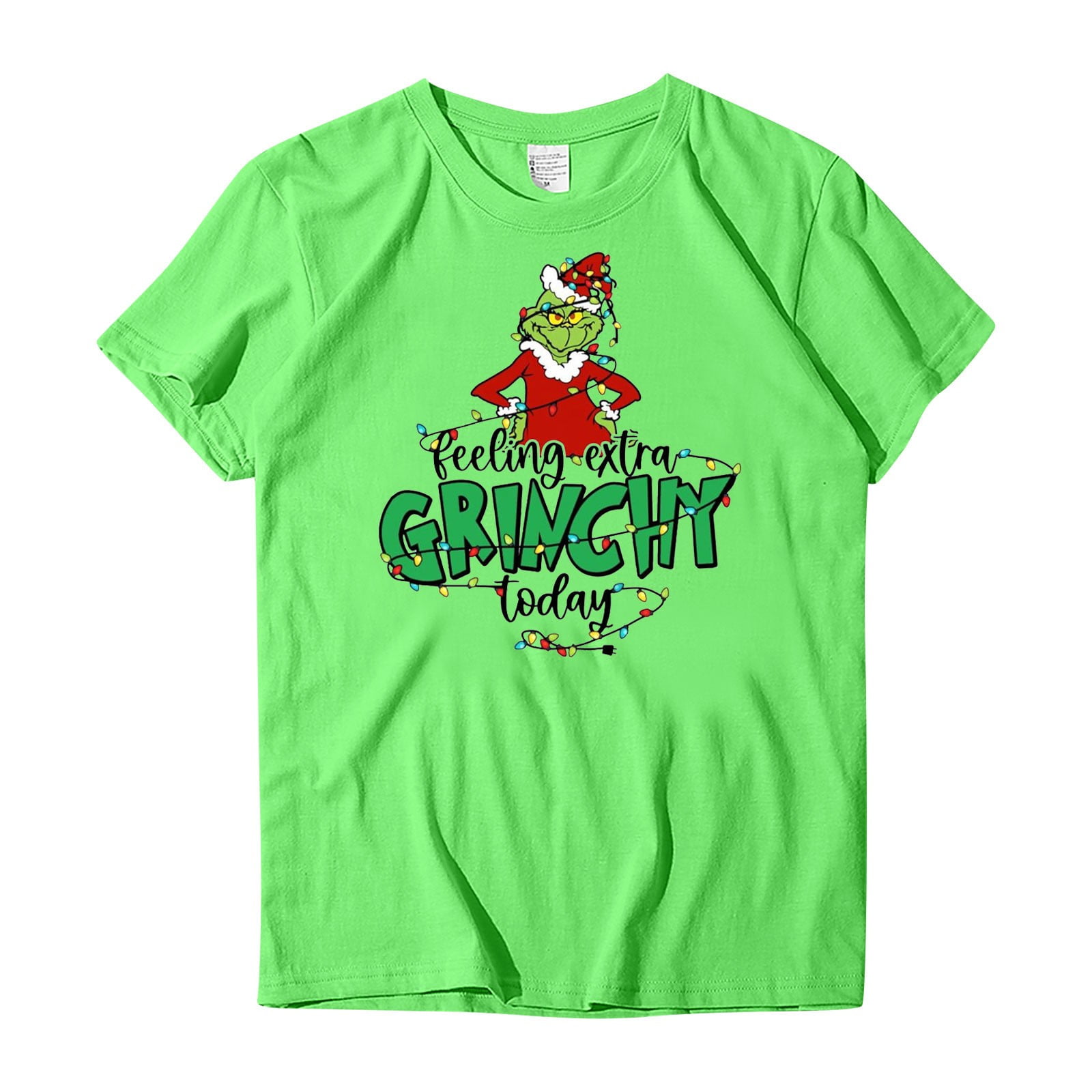 Clearance Before Christmas Grinch Shirt Short Sleeve for Women & Men Unisex Grinch Pattern Funny T-Shirts Christmas Grinch Short Sleeve Fashion Oversized T Shirt Funny Clothes Casual Tops, Adult