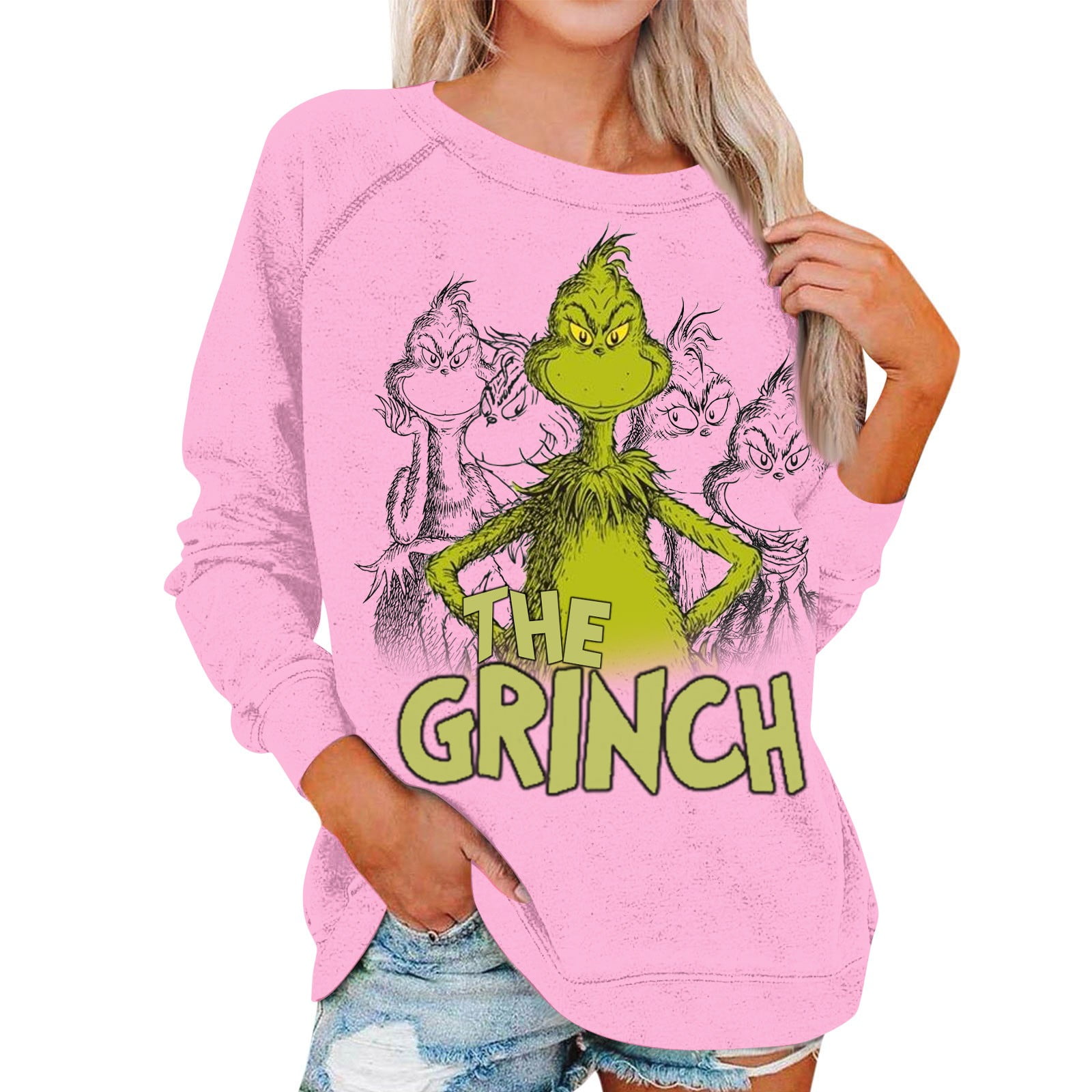 Clearance Before Christmas,Grinch Sweatshirt,Women's Grinch Printed ...