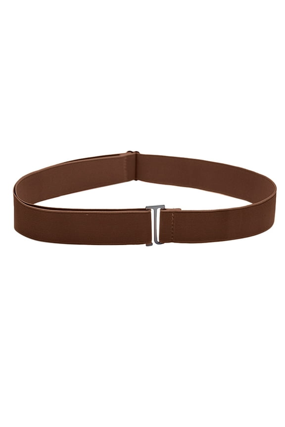 Clearance Belt Women Invisible Belt Elastic Stretch Waist Belt with Flat Buckle