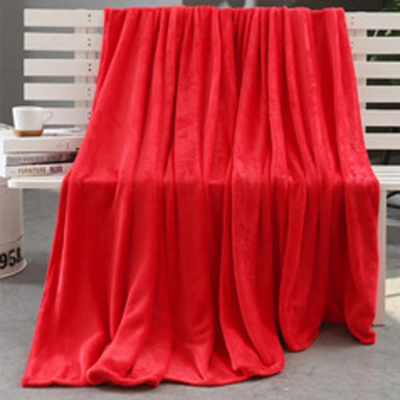 Clearance!Beppter Blanket Throw Blanket for Kids Polyester Throw Blanket 100*65Cm,1Pc Blanket for Sofa, All Season Use Red