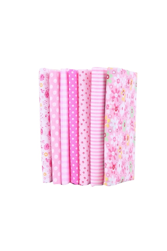 Clearance! Beppter DIY Hand Stitched Children's Cotton Printed Small Floral Red Handkerchief 6pcs