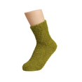 thumbnail image 1 of Clearance! Beshee Socks for Women, Women's Solid Color 2 Pairs Plush Socks Winter Solid Color Thickened Floor Sleeping Plush Socks Womens Socks Army Green, 1 of 3