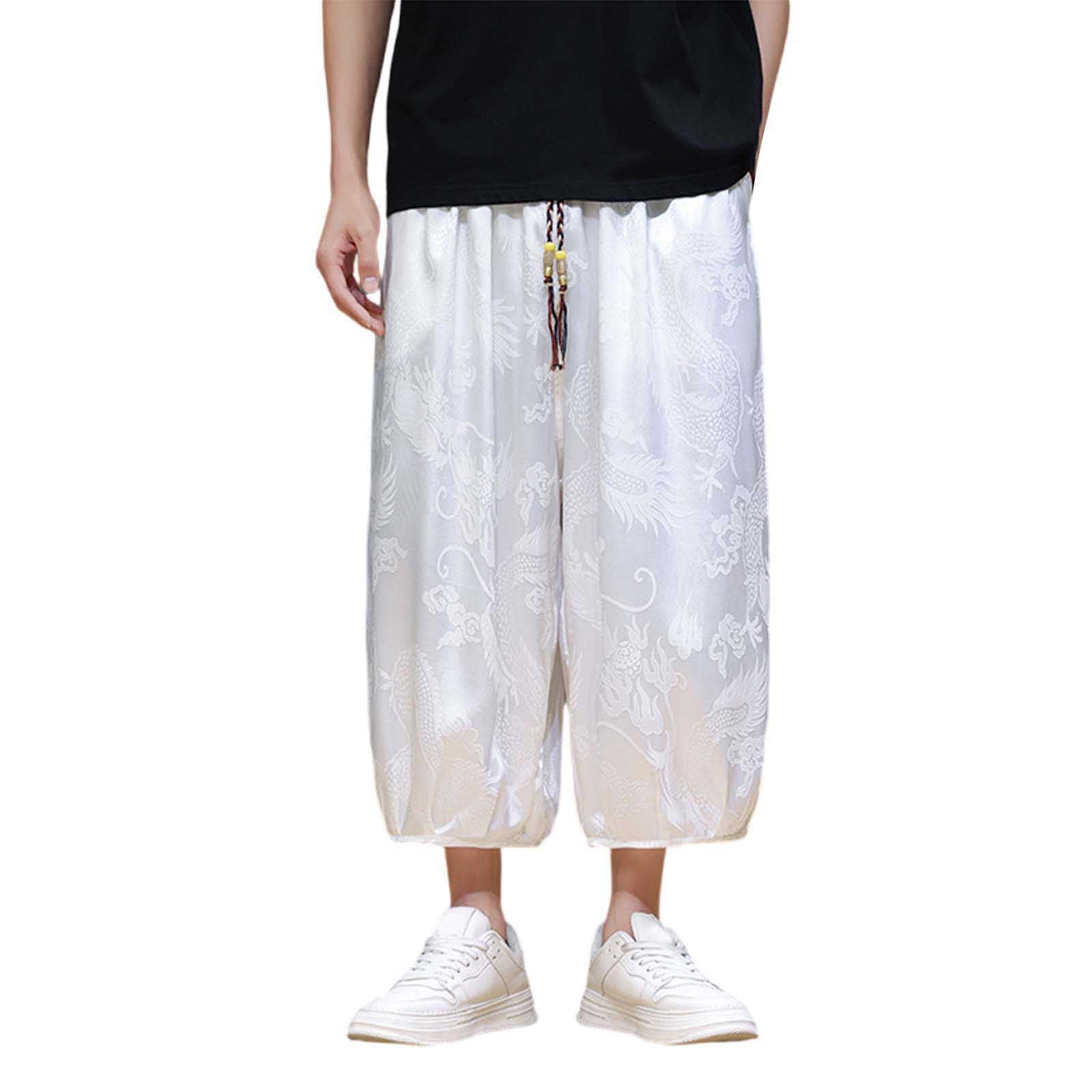 Clearance! Beskino Men's Casual Pants pants for men Men'S Harlem Capri