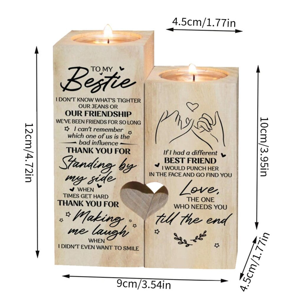 Clearance!!!Best Friend Candle Holder Gifts, Sister Bestie Candle