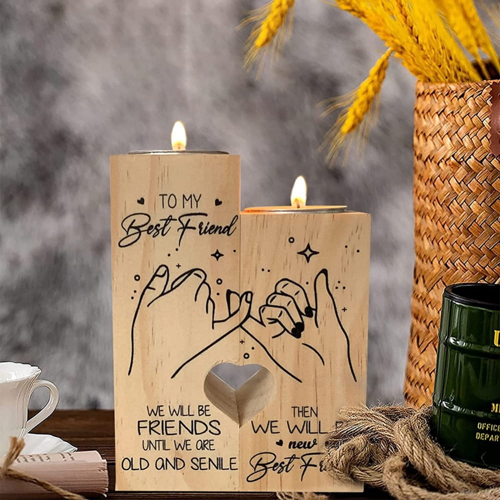 Clearance!!!Best Friend Candle Holder Gifts, Sister Bestie Candle