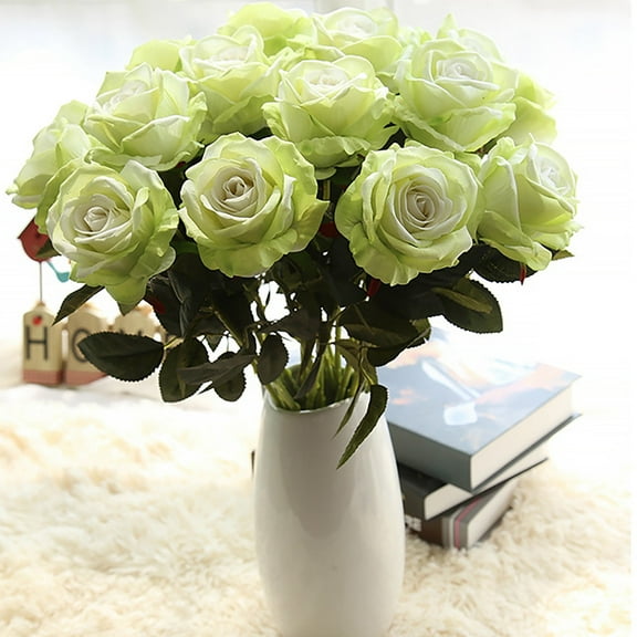 Scandinavian Style Artificial Plants,Artificial Rose Flowers Simulation Rose Wedding Bouquetss Fake Floral Rose Flower Silk Flower Hand Tied Bouquet Pink