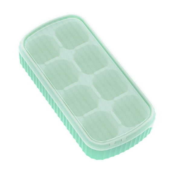 Clearance! Bifavgk Ice Tray Quickly Make Cube Ice Large Ice Cubes The Best For Summer Drinks There Are 8 Big Ice Cubes Ice Trays For Freezer Popsicles Molds Green