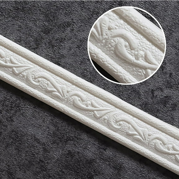 Clearance! Bifavgk Wall Trim Line Skirting Border 3D Pattern Sticker Decorative Self Adhesive Waterproof Wall Border Strip Foam Molding Trim For Home Baseboard Corner Line Wall Waist Lines Wallpaper