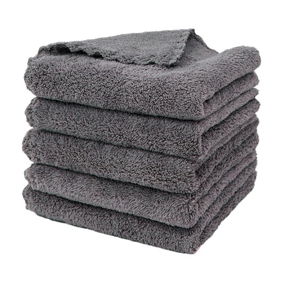 Clearance! Binkne Cut Edge Coral Fleece Housework Cleaning Towel Thick Dishwashing Table Scouring Pad Multifunctional Strong Absorbent Rag 1Pc Black; Kitchen Cleaning Supplies; Cleaning Towel