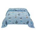 thumbnail image 1 of Clearance! Binkne Four-Piece Set, Summer Blanket Bed Blanket Skin Friendly Plain Print Washed Cotton Bed Blanket Cool Comforter Hot Sleeping Summer Comforter Ventilated Comforter, 1 of 4