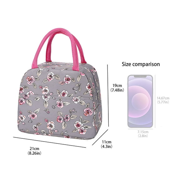 Clearance! Binkne Lunch Bag Cooler Bag Sonorous Rose; Lunch Bag; 1* Lunch Bag; Insulated Lunch Bag for Women Compact Reusable Tote Cooler Bag Lunch Pail Best; Bento Case