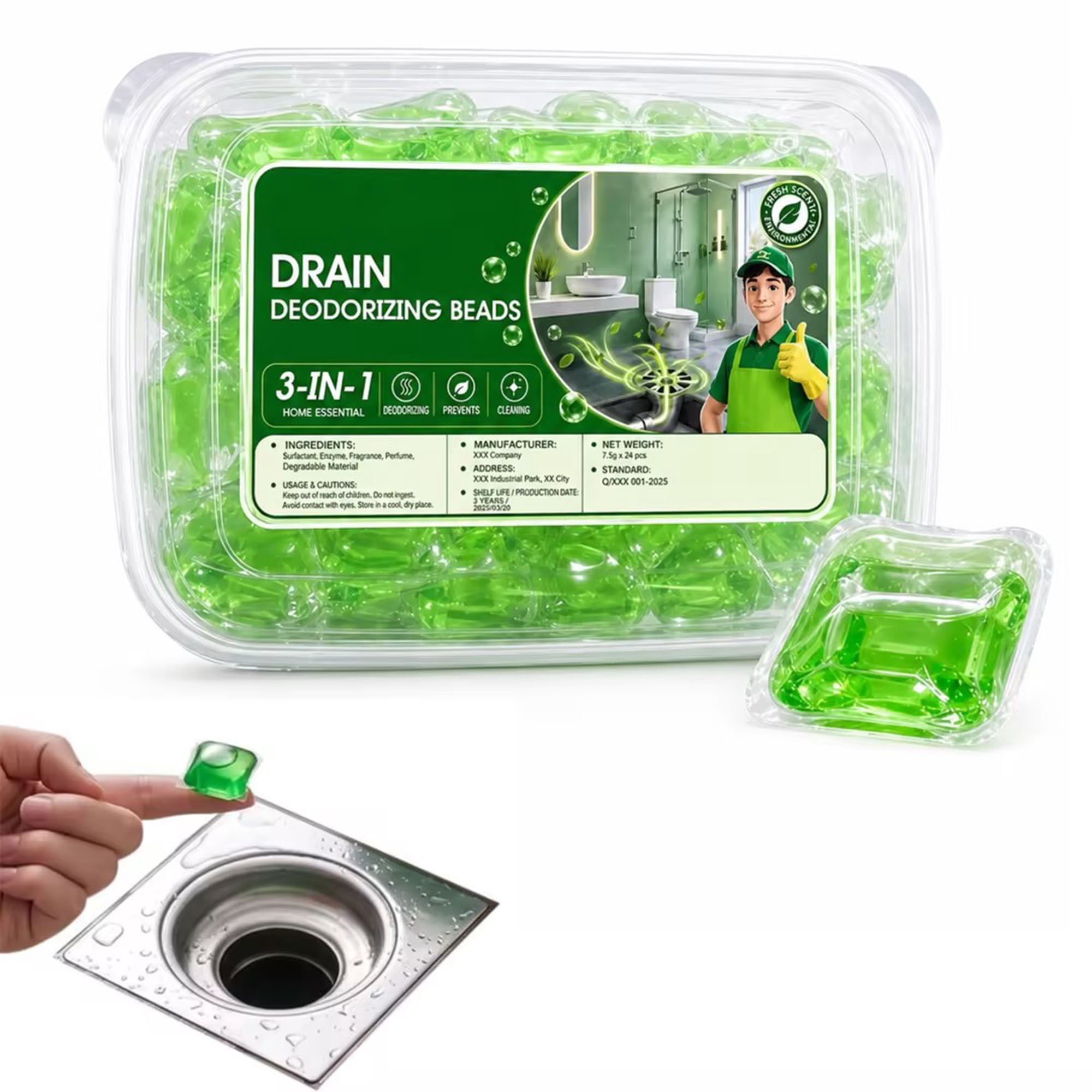 Clearance! Bio-Enzyme Drain Care Pods, Pipeline Deodorization, Easy ...