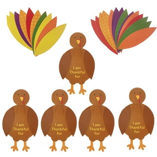 BBTO Thanksgiving Turkey Craft Kit 36 Pieces Thanksgiving Turkey