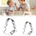 thumbnail image 1 of Clearance Biscuit Moulds under $5 Christmas Tree Cookie Cutter Set 2 Piece Christmas Tree Cookie Cutter Set With Recipe Booklet Perfect For Christmas Decoration DIY Gift Home Children Baking Too, 1 of 3