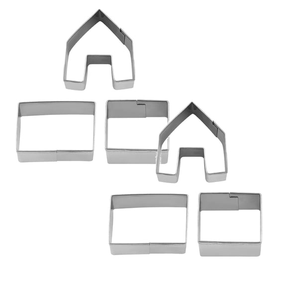 Clearance Biscuit Moulds under $6 Christmas House Cookie Cutter Cookie Tool Cookie Cutter Baking Tool Cookie Set Stainless Cookie Cutter Cake Cookie Ring Baking Tool