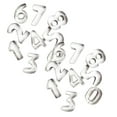 thumbnail image 1 of Clearance Biscuit Moulds under $7 Numbers Cookie Cutters 2 Inches 9pcs Jelly Fondant Cutter Set Stainless Large Number Cutter For Fondant Cake Fruit Vegetables Or Dough Stainless, 1 of 9