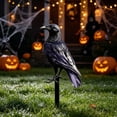 thumbnail image 1 of Clearance Black Crow Yard Stake Spooky Outdoor Garden Decor for Halloween and Themed Party Atmosphere(B), 1 of 4