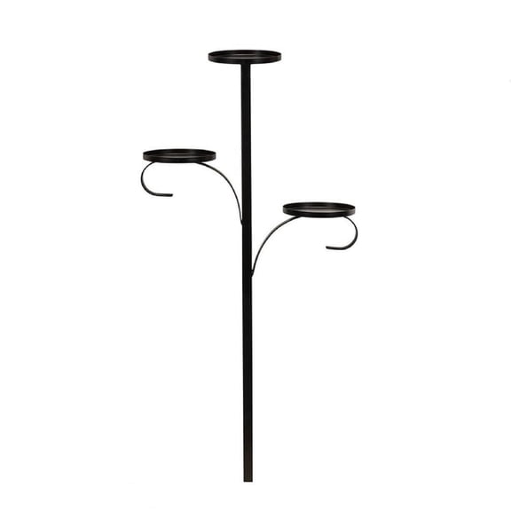 Clearance! Black Triple Tree Topper Tree Topper Candle Holder Candelabra Tree Topper For Christmas 3 Tier Candle Holder Christmas Topper Unique Light Up Christmas Tree