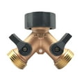 Clearance! Blecry Faucet Copper ThreeWay Ball Valve Y Valve, Solid