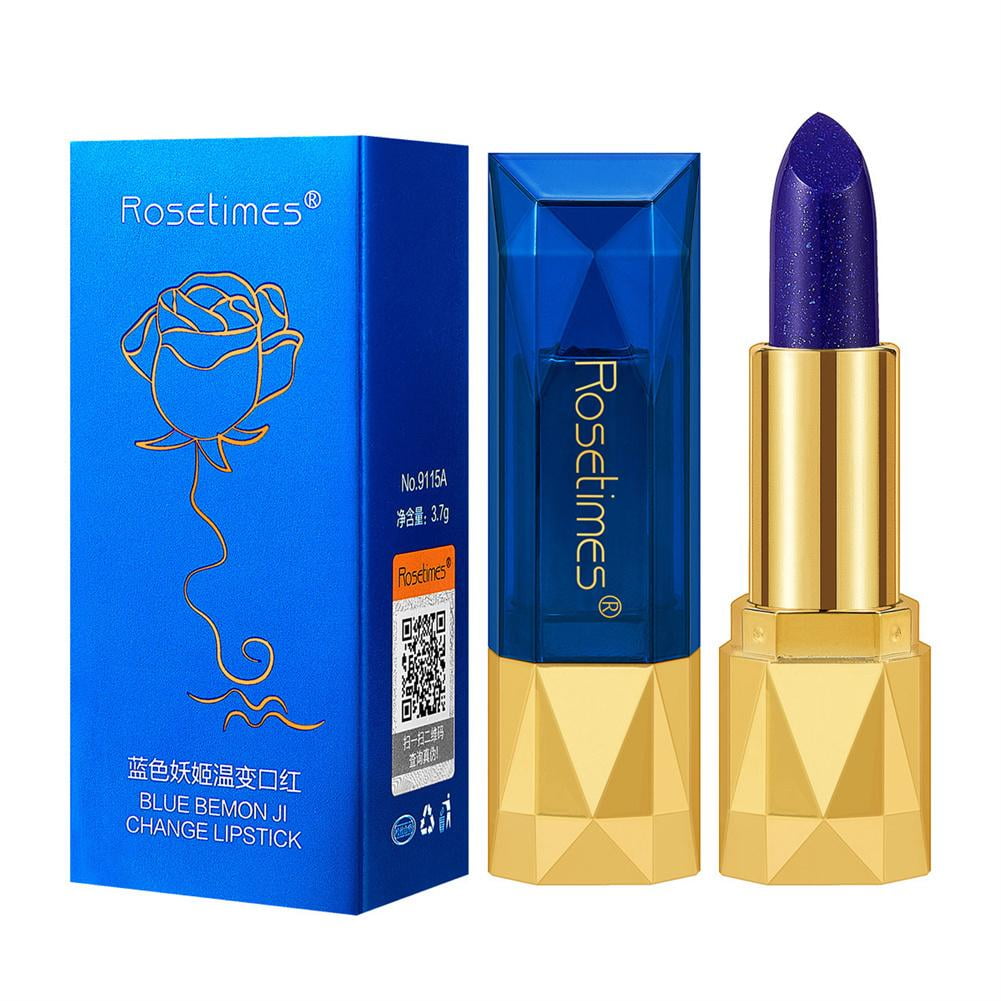 Clearance! Blue Rose Temperature Color Changing Lipstick Waterproof