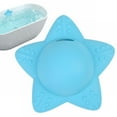thumbnail image 1 of Clearance Blue Silicone Bathtub Overflow Drain Cover - 5-Suction Cup Water Stopper for Soaking and Spa Accessories (Blue), 1 of 9