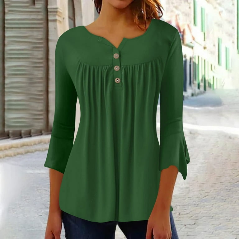 Clearance Blusas Casuales De Mujer Bonitas Button Down Shirts for
