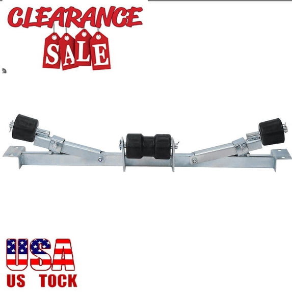 Clearance! Boat Trailer Bottom Support Bracket with Keel Rollers capacity 1760lbs