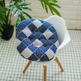thumbnail image 1 of Clearance！Bohemian Soft Round Chair Pad Garden Patio Home Kitchen Office Seat Cushion Blue, 1 of 2