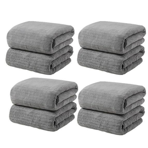 Clearance! Boovnll 4Pcs Hand Towels, 14x30" Super Absorbent & Soft Quick Dry Solid Color Coral Velvet Towels, Microfiber Thicken Hand Towels for Bathroom, Hotel, Pool, Spa, Beach, Daily Use, Towels